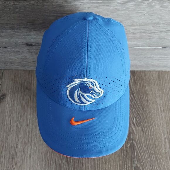 Nike Legacy91 Boise State Broncos Blue Peeforated Cap with Orange Accents - Picture 2 of 5